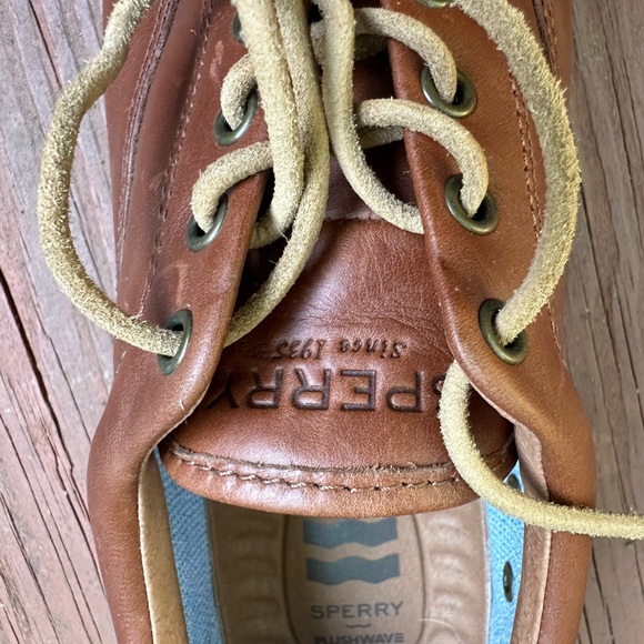 Sperry Men's Striper Plushwave CVO Sneaker, Dark Tan, Men’s, Size 9.5 - Picture 6 of 8